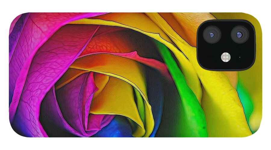Rainbow Rose 23 - Phone Case