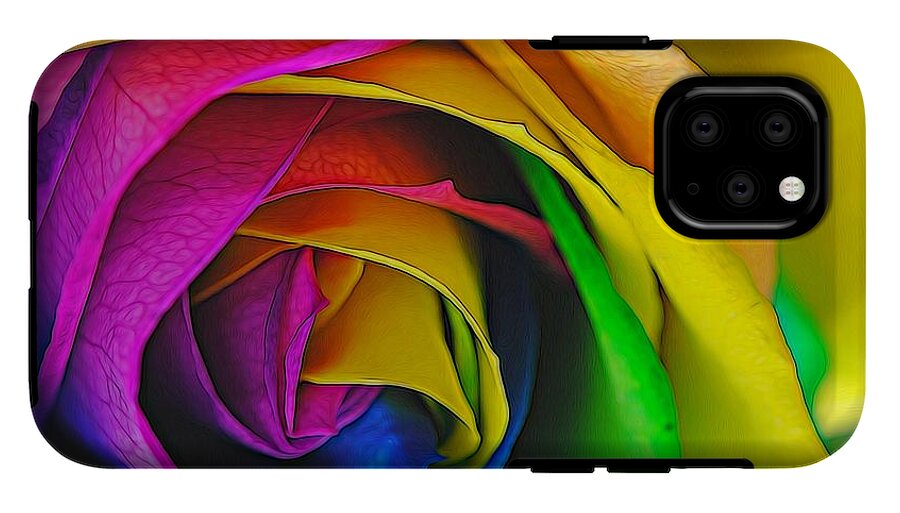 Rainbow Rose 23 - Phone Case