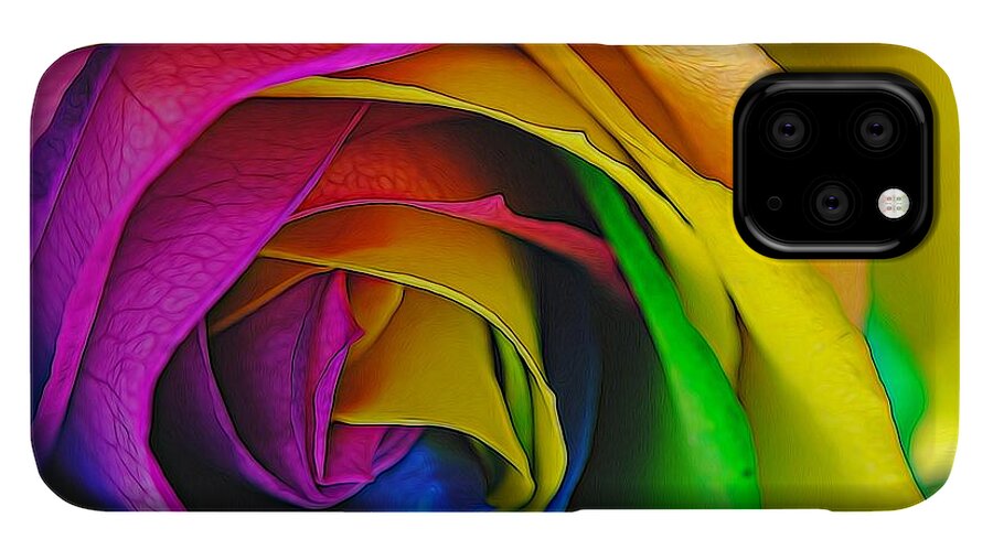 Rainbow Rose 23 - Phone Case