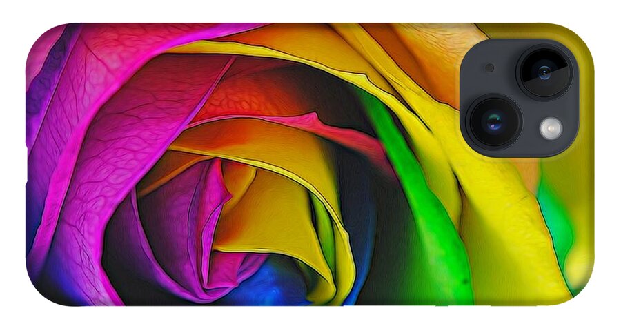 Rainbow Rose 23 - Phone Case