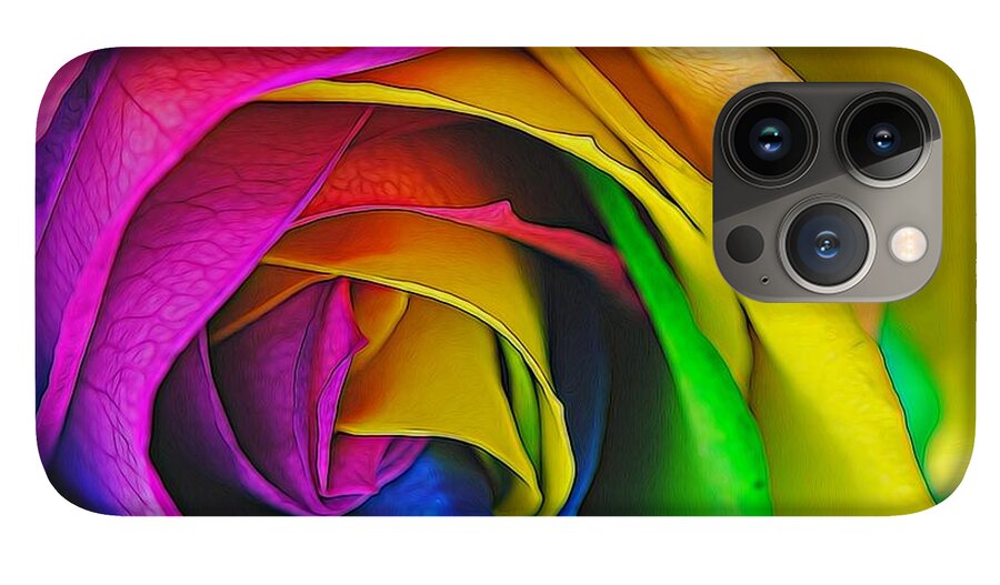 Rainbow Rose 23 - Phone Case