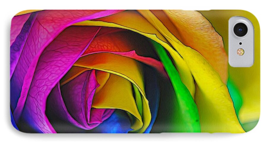 Rainbow Rose 23 - Phone Case
