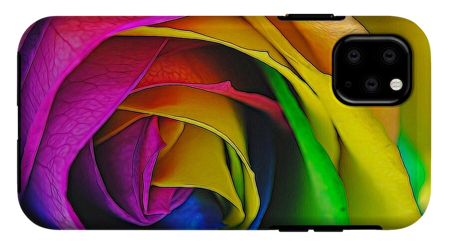 Rainbow Rose 23 - Phone Case