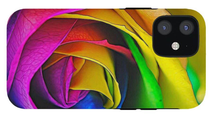 Rainbow Rose 23 - Phone Case