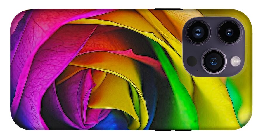 Rainbow Rose 23 - Phone Case