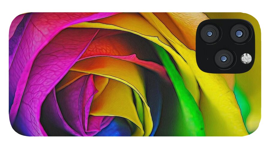 Rainbow Rose 23 - Phone Case