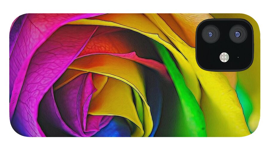 Rainbow Rose 23 - Phone Case