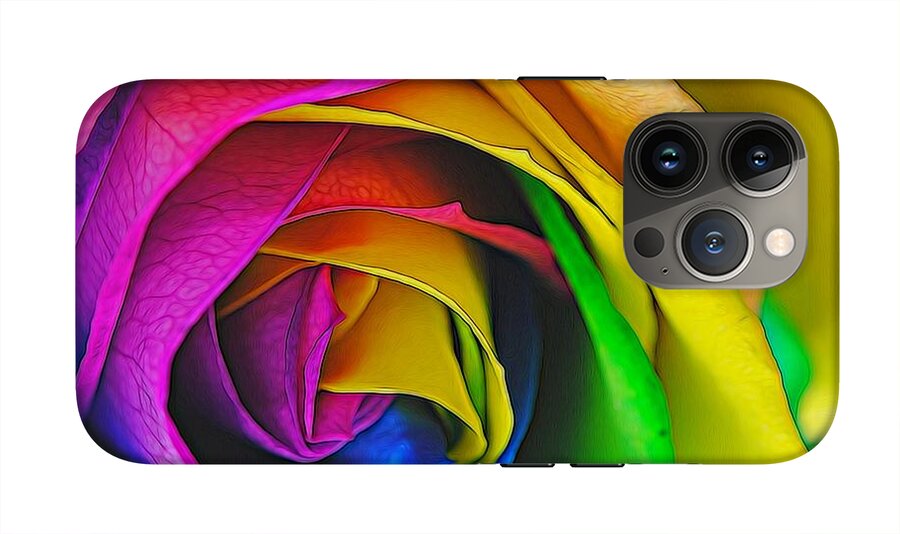 Rainbow Rose 23 - Phone Case