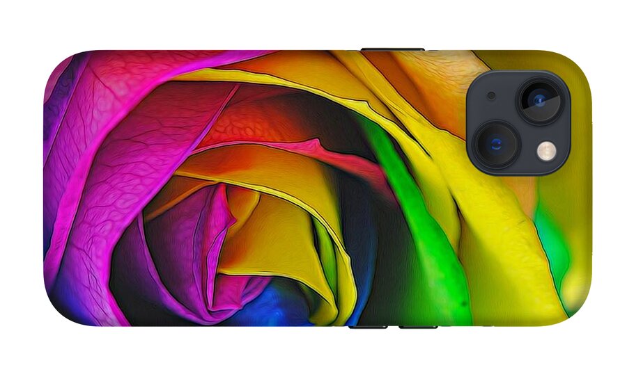 Rainbow Rose 23 - Phone Case