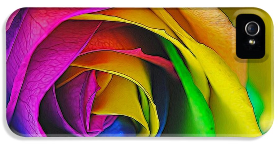 Rainbow Rose 23 - Phone Case