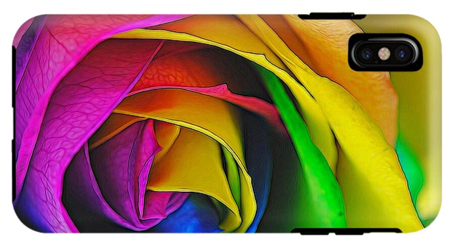 Rainbow Rose 23 - Phone Case