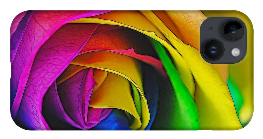 Rainbow Rose 23 - Phone Case