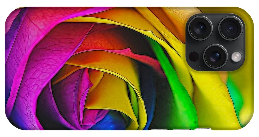 Rainbow Rose 23 - Phone Case