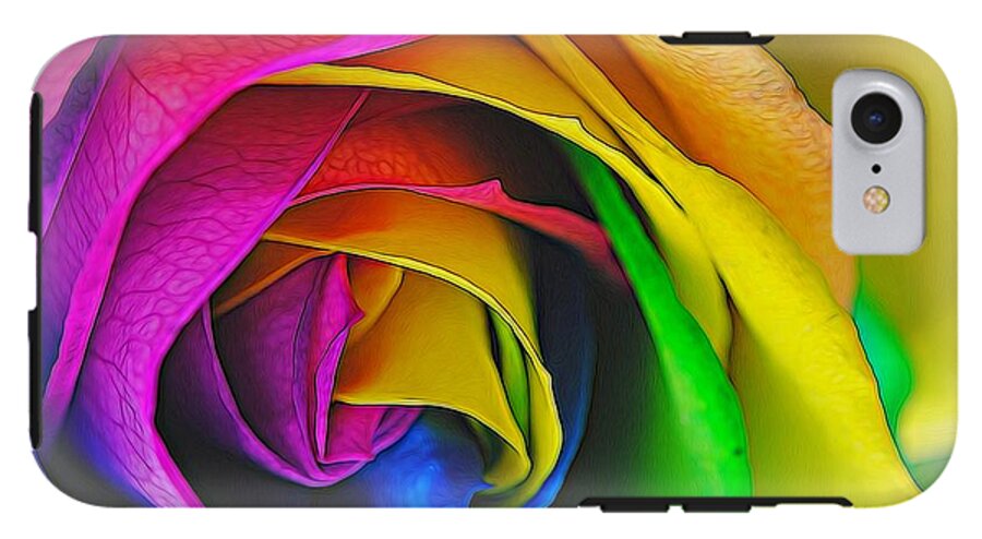 Rainbow Rose 23 - Phone Case