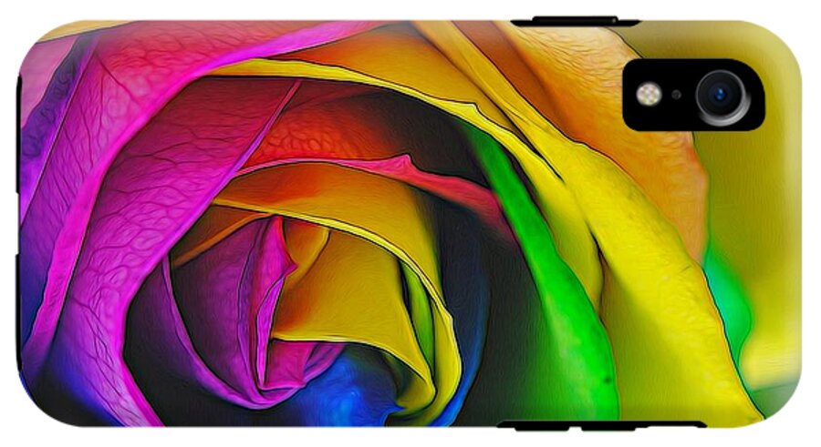 Rainbow Rose 23 - Phone Case
