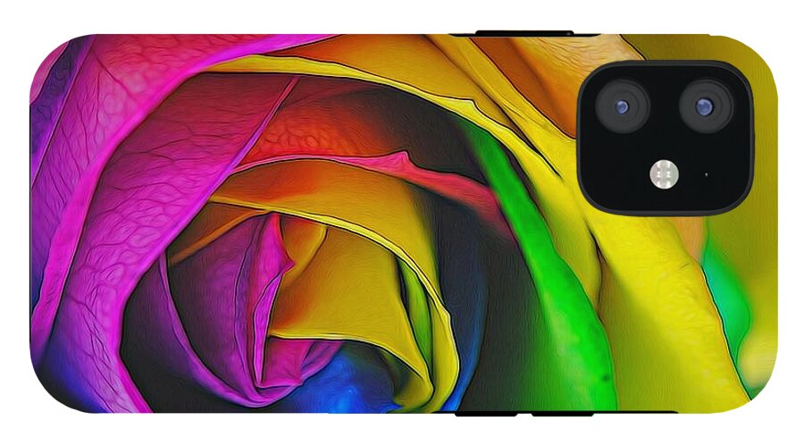 Rainbow Rose 23 - Phone Case