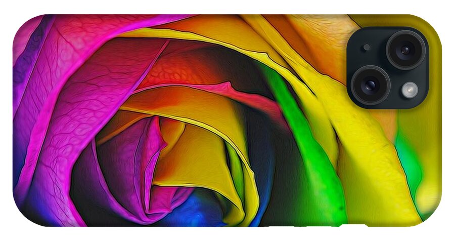 Rainbow Rose 23 - Phone Case