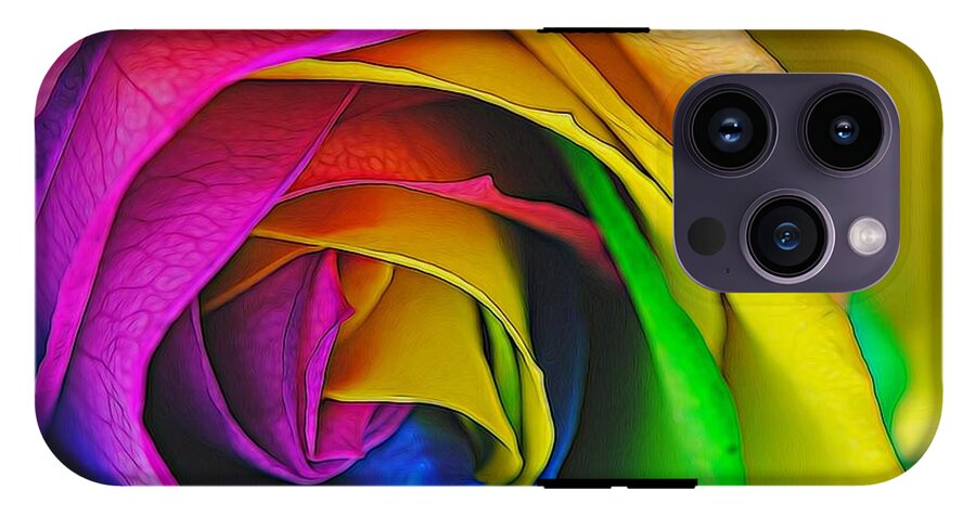 Rainbow Rose 23 - Phone Case