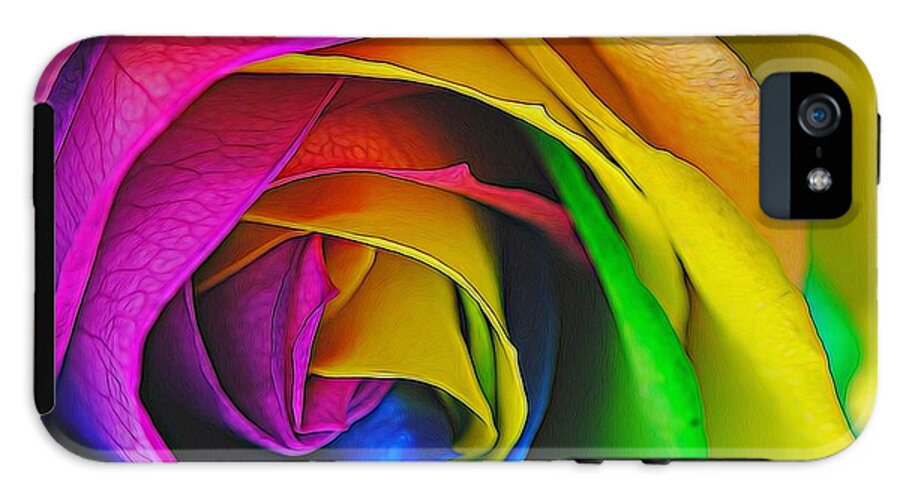 Rainbow Rose 23 - Phone Case