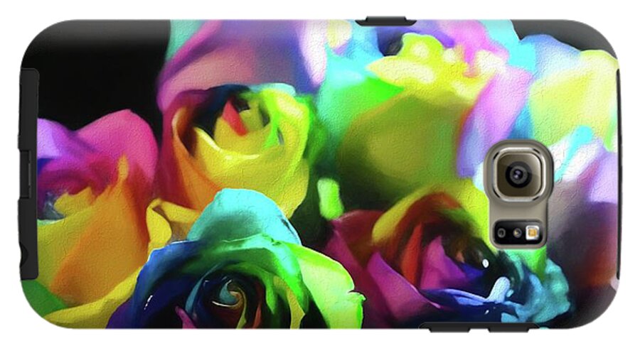 Rainbow Roses Watercolor - Phone Case