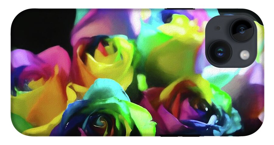 Rainbow Roses Watercolor - Phone Case