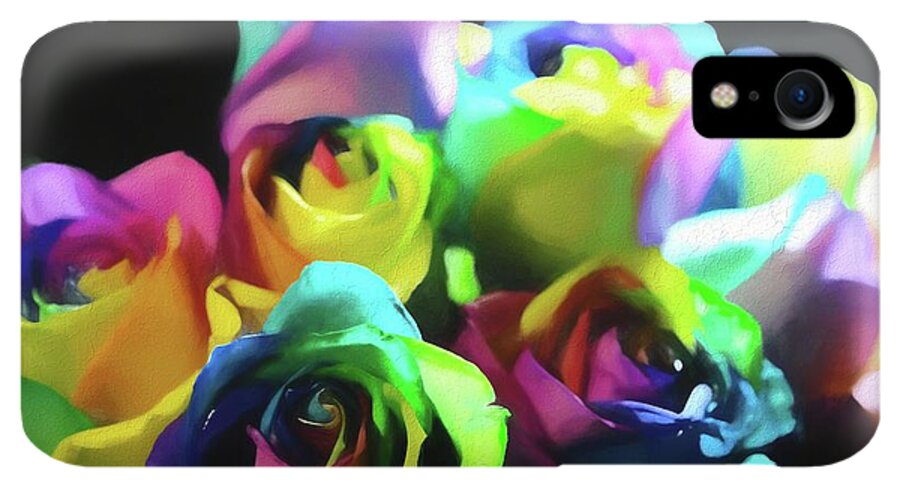 Rainbow Roses Watercolor - Phone Case