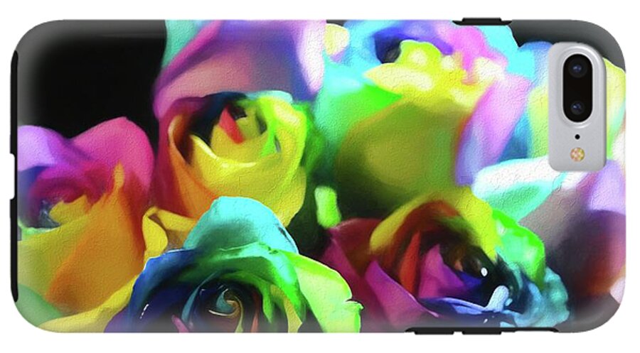 Rainbow Roses Watercolor - Phone Case