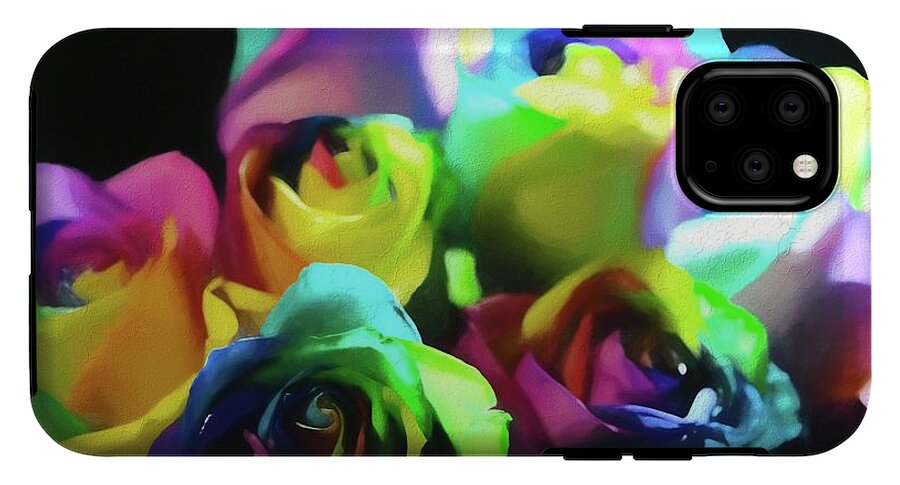 Rainbow Roses Watercolor - Phone Case