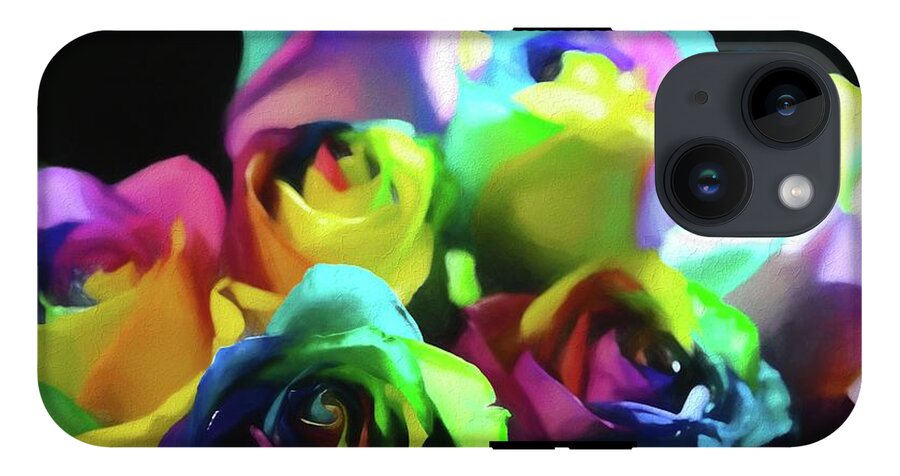 Rainbow Roses Watercolor - Phone Case