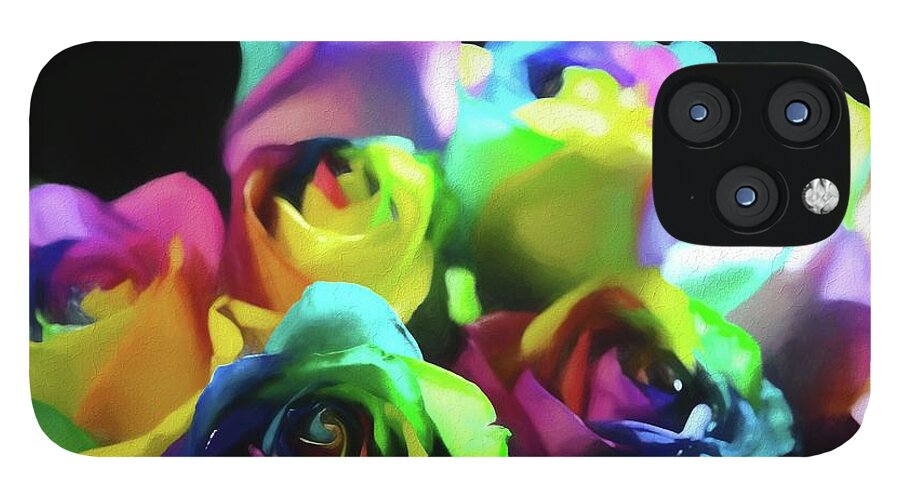 Rainbow Roses Watercolor - Phone Case