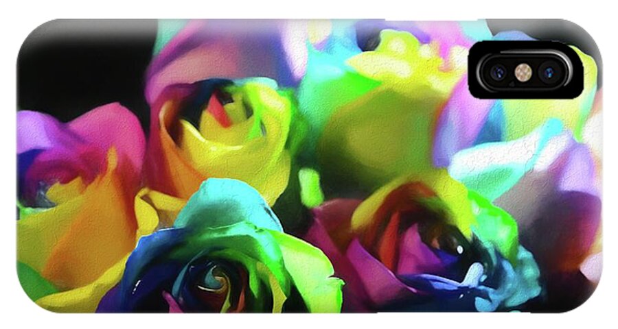 Rainbow Roses Watercolor - Phone Case