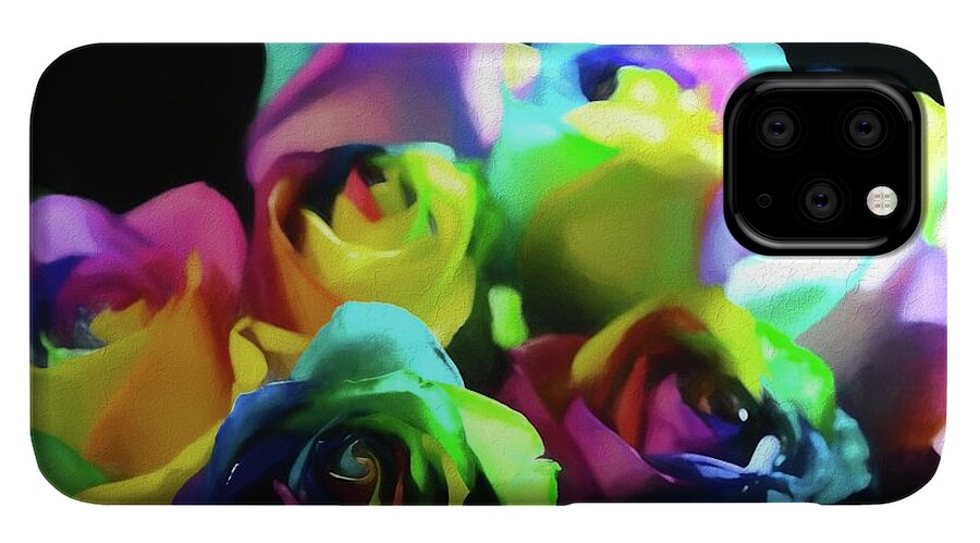 Rainbow Roses Watercolor - Phone Case