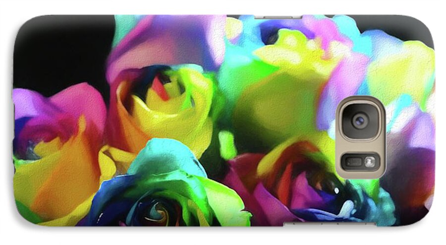 Rainbow Roses Watercolor - Phone Case
