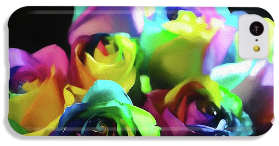 Rainbow Roses Watercolor - Phone Case