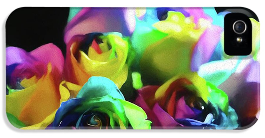 Rainbow Roses Watercolor - Phone Case