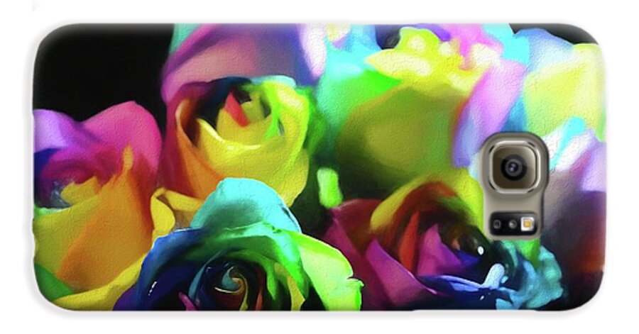 Rainbow Roses Watercolor - Phone Case
