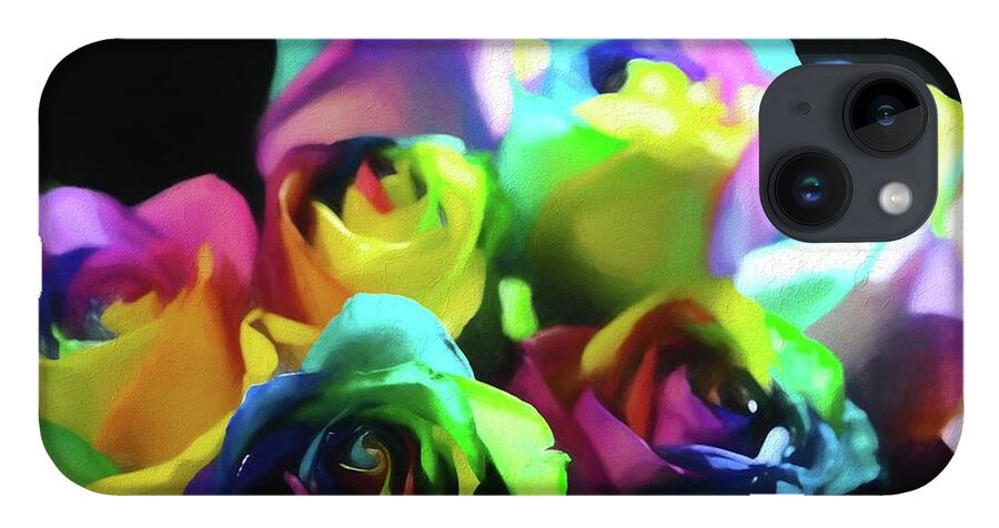 Rainbow Roses Watercolor - Phone Case