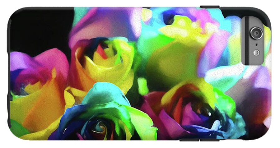Rainbow Roses Watercolor - Phone Case