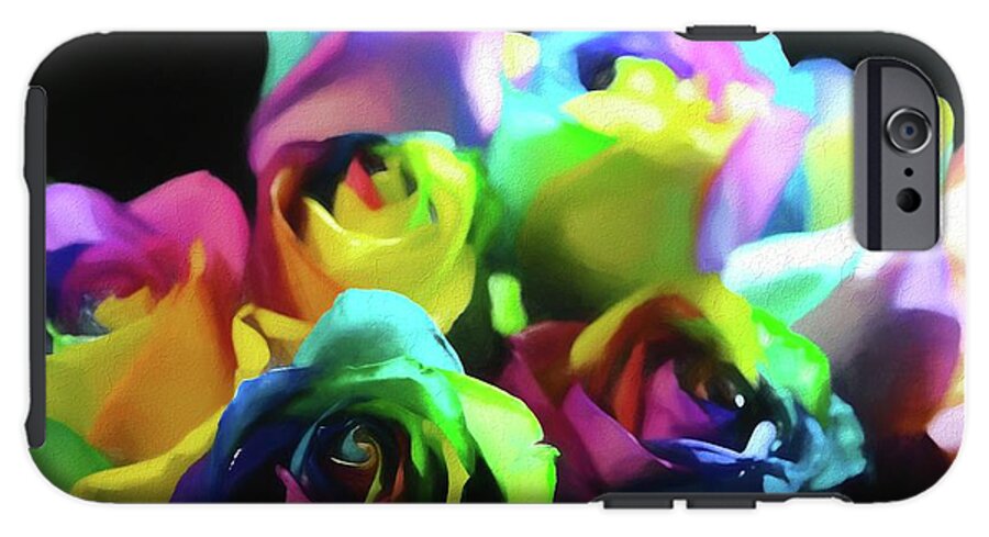 Rainbow Roses Watercolor - Phone Case
