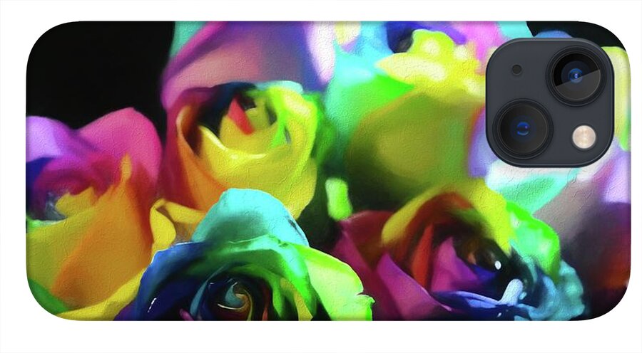 Rainbow Roses Watercolor - Phone Case