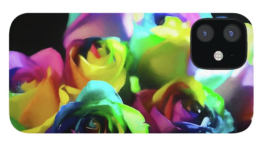 Rainbow Roses Watercolor - Phone Case