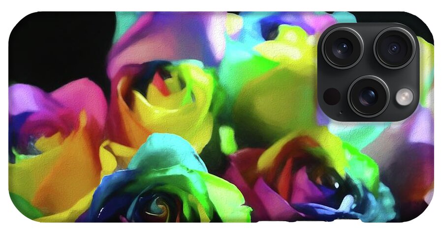Rainbow Roses Watercolor - Phone Case