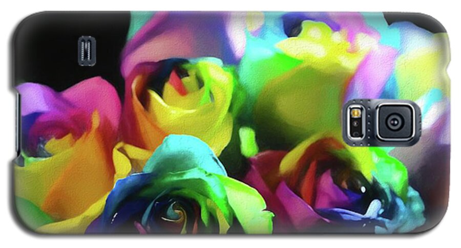 Rainbow Roses Watercolor - Phone Case