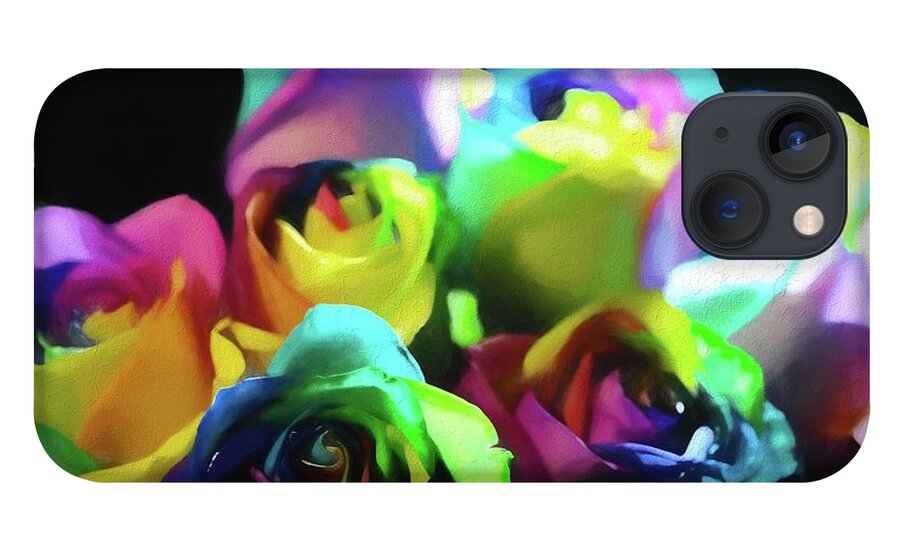 Rainbow Roses Watercolor - Phone Case