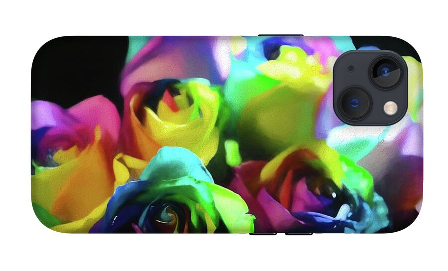 Rainbow Roses Watercolor - Phone Case
