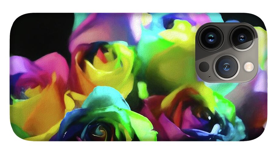Rainbow Roses Watercolor - Phone Case