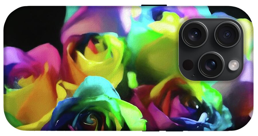 Rainbow Roses Watercolor - Phone Case
