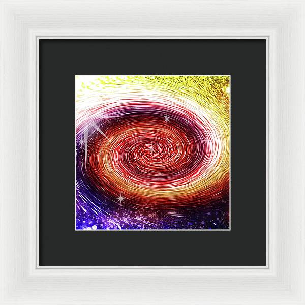 Rainbow Sparkle Swirl - Framed Print