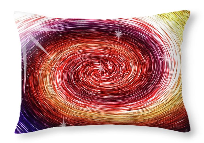 Rainbow Sparkle Swirl - Throw Pillow