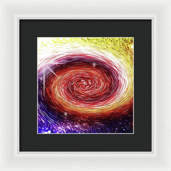 Rainbow Sparkle Swirl - Framed Print